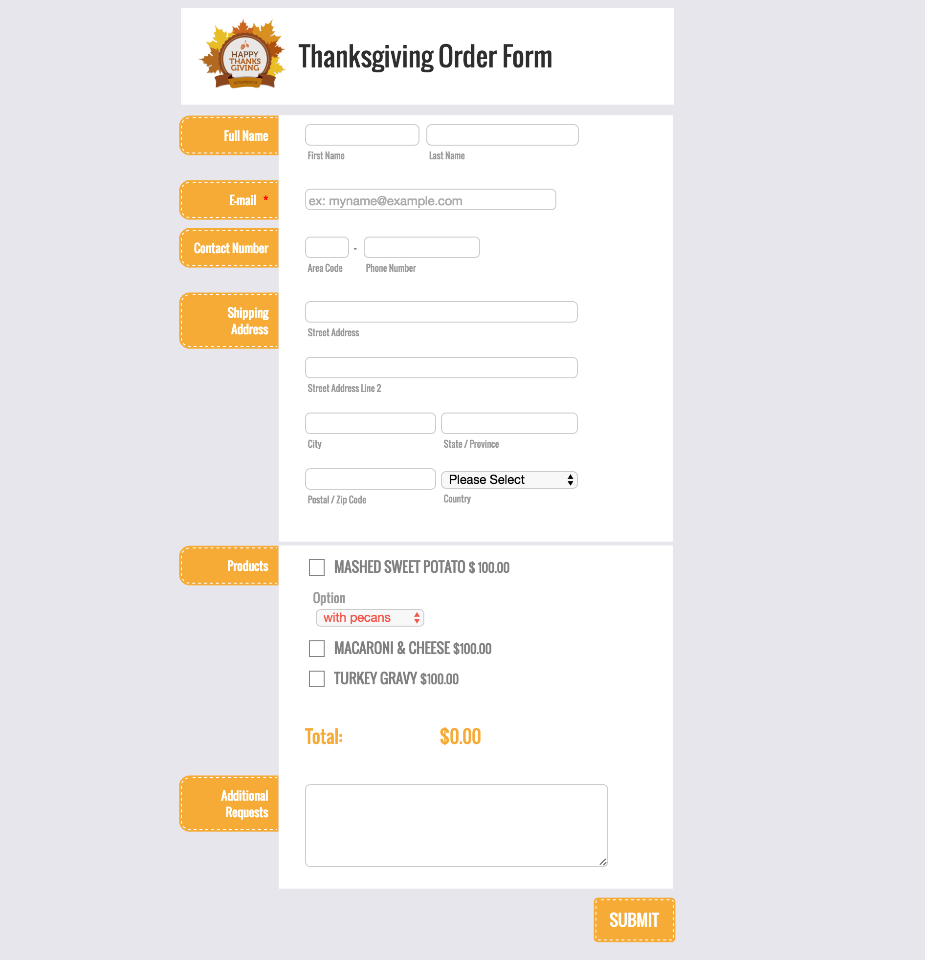 Among The Many Things We're Thankful For? Turkey-Themed Forms Image-3